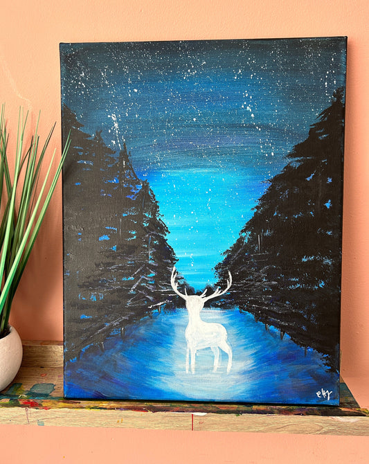 Expecto Patronus Painting Inspired by Harry Potter Movies