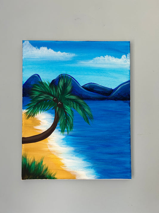 “Life’s a Beach” Acrylic Painting