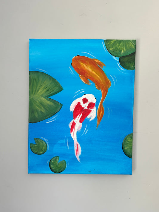 “Just Keep Swimming” Acrylic Painting