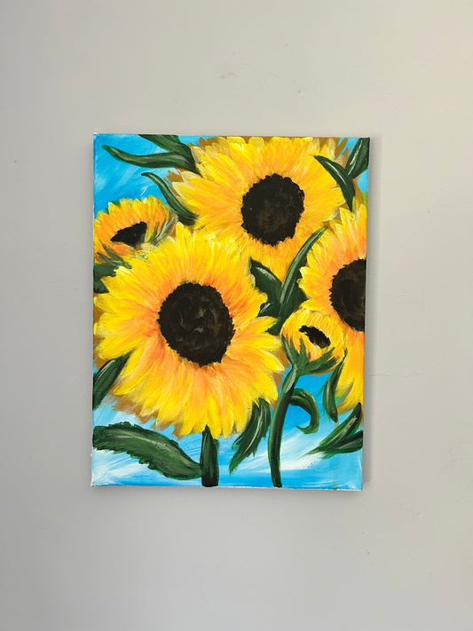 “Sunflower” Acrylic Painting