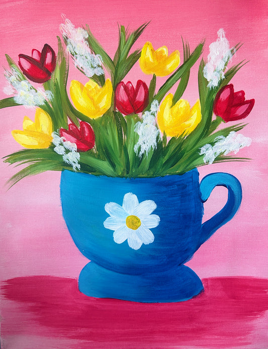 Adult Paint Night with Wine & Cheese - April 24th, Saffron Walden