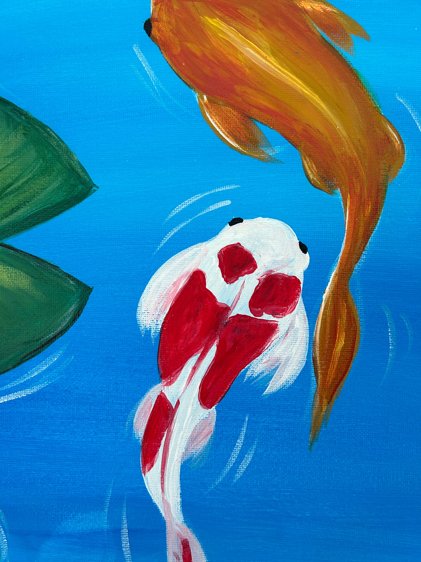 “Just Keep Swimming” Acrylic Painting